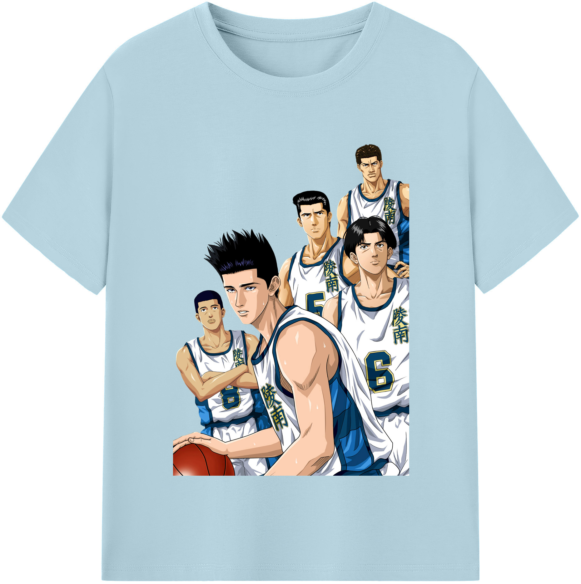 SLAM DUNK／スラムダンク 綿100％半袖Tシャツ（フロントプリント）